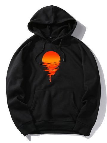 Sunset Print Hoodie